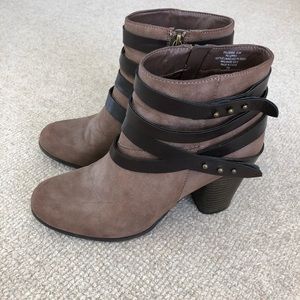 Madden Girl Ankle Booties with wrapped detail
